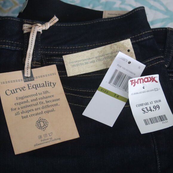 NWT Democracy Women's Jeans Size 14 "Ab" Technology Booty Lift Jegging - Picture 5 of 6